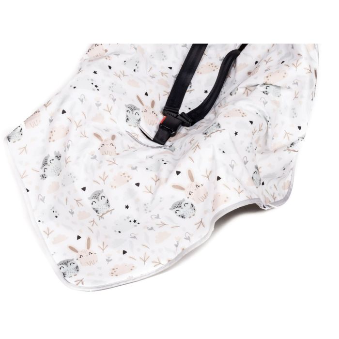  Sedziņa / konverts autokrēsliņām "Owly" 80x80 cm