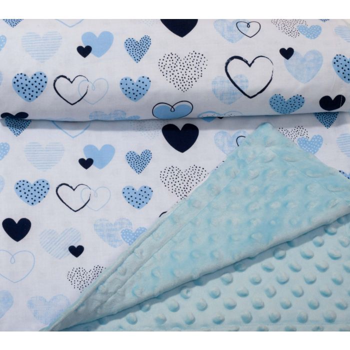 Bērnu pleds 100x75cm "My love" zils 