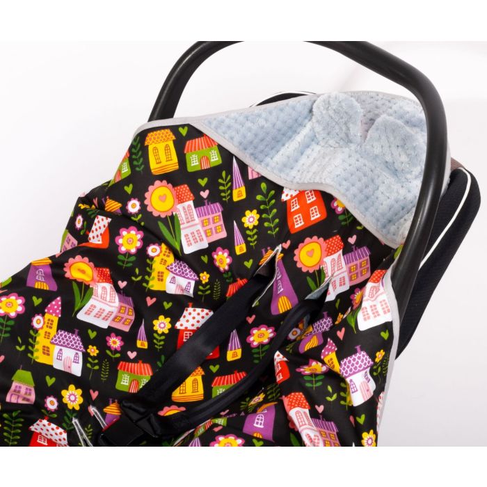  Sedziņa / konverts autokrēsliņām "HOME SWEET HOME" 80x80 cm