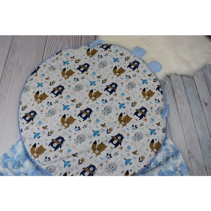 Konverts - paklājs  jaundzimušajiem 2in1 "Forest" diametrs 88 cm