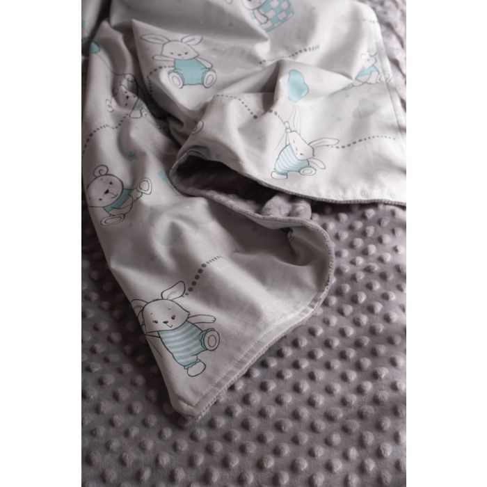 Bērnu pleds 100x75cm "Sweethearts" zaļš 