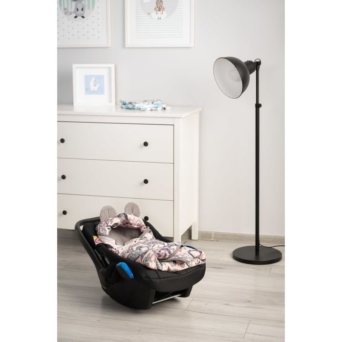 Autosēdeklīša guļammaiss "Pale flowers" 90x90 cm 