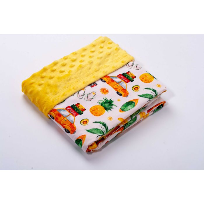 Bērnu pleds "Vacation time" 100x75cm  dzeltens