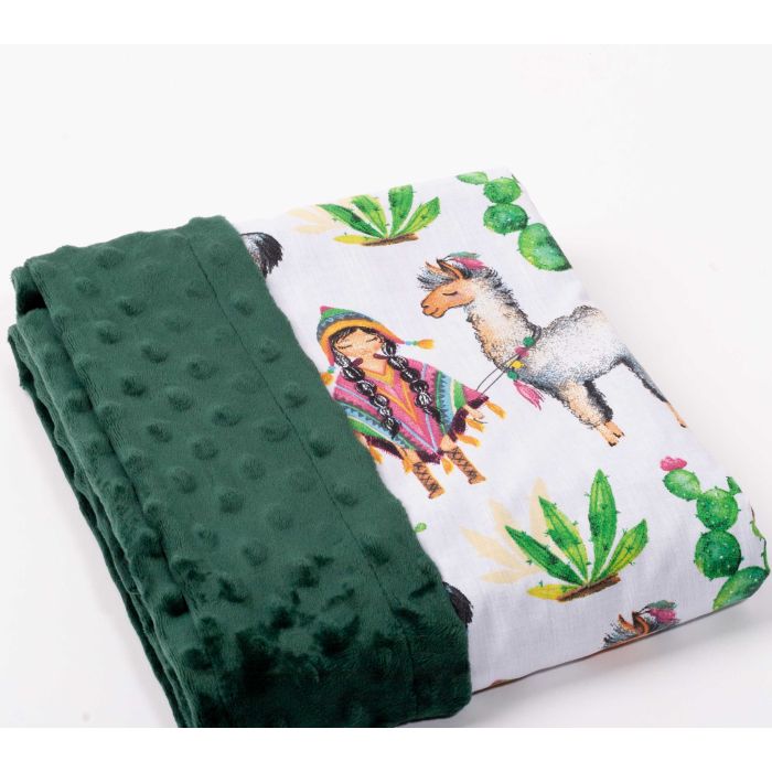 Bērnu pleds "Alpaca" 100x75cm zaļš