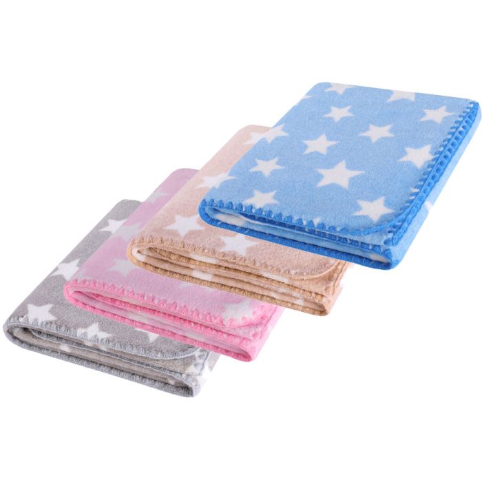 Bērnu pleds "Stars" 90x80 cm zils