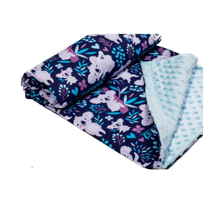 Bērnu pleds 100x75cm "Lucky bamboo" zils