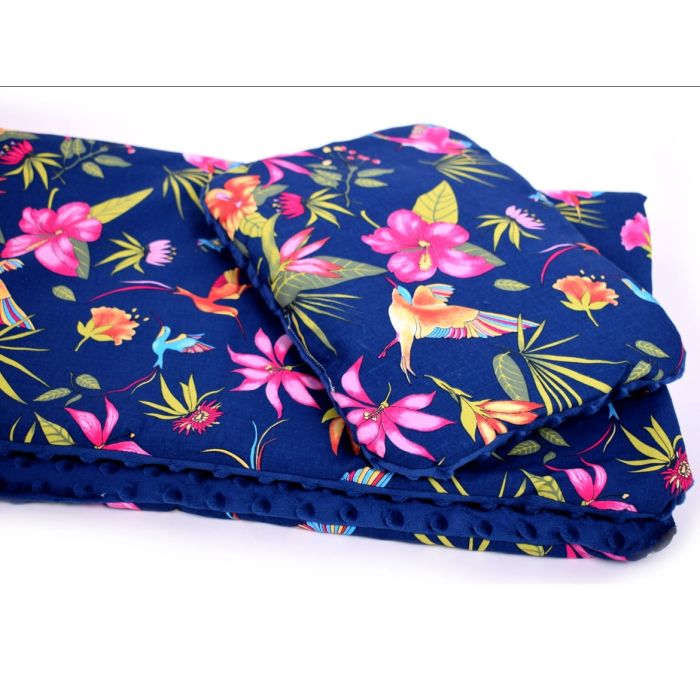 Komplekts ratiņiem "Tropics" sega 60x75cm un spilvens 35x25cm