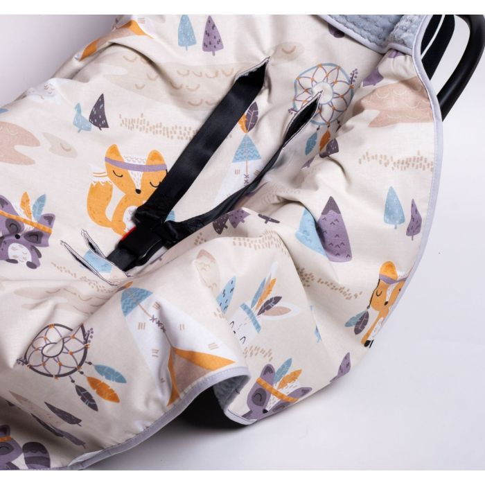  Sedziņa / konverts autokrēsliņām  "Dream catcher" 80x80 cm