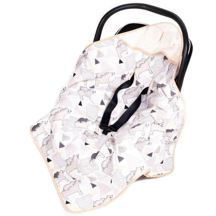  Sedziņa / konverts autokrēsliņām "Mama umka" 80x80 cm