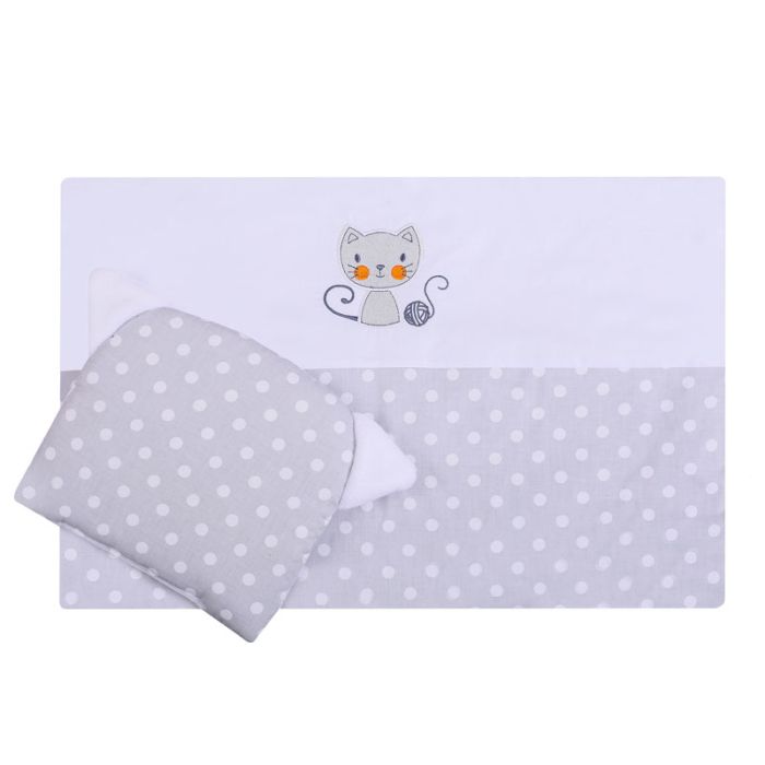 Pledukas kūdikiui su pagalve, pilkas 