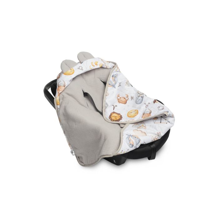 Autosēdeklīša muslīna guļammaiss "Zodiac" 90x90 cm 