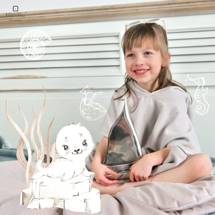 Bērnu pončo "Little swimmers"  0-4 gadi