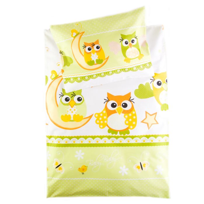 Pārvalku komplekts šūpulim 80x70cm "Saldi sapņi" zaļā krāsā