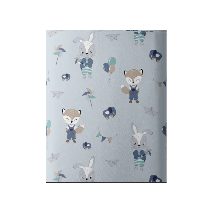 Kokvilnas palags ar gumiju šūpulītim 50x83 (izvēlies krāsu)