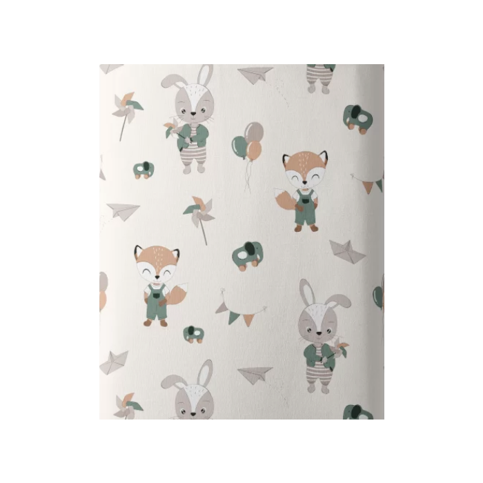 Kokvilnas palags ar gumiju šūpulītim 50x83 (izvēlies krāsu)