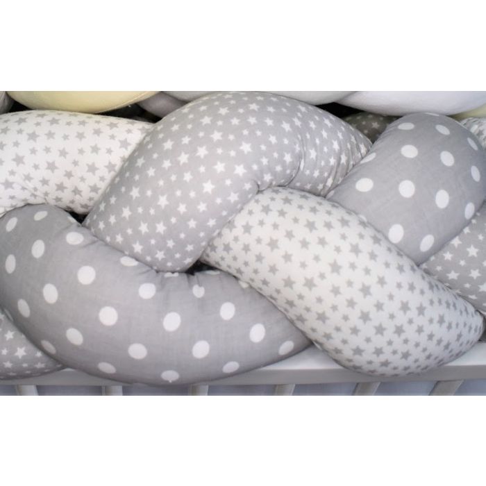 Bērnu Gultas Apmales 210 cm "Braided Bumper"