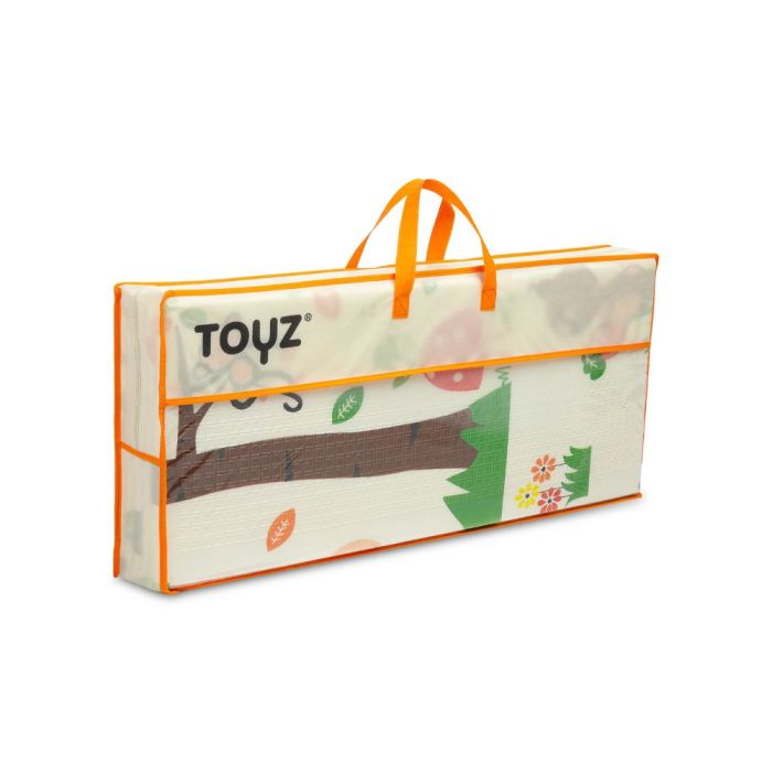 Attīstošs divpusējs rotaļu spēļupaklājs bērniem "ANIMALS" 200 x 180 cm 