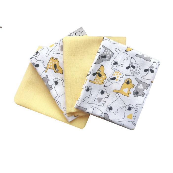 Kokvilnas autiņu komplekts "Kitty"