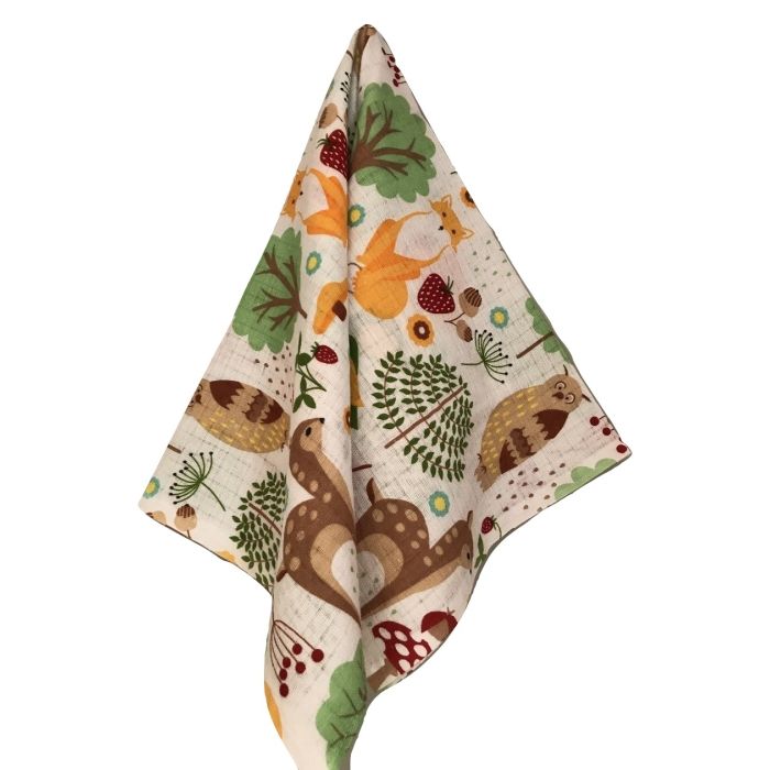 Marles autiņi ar zīmējumu 60x80cm "Forest" 