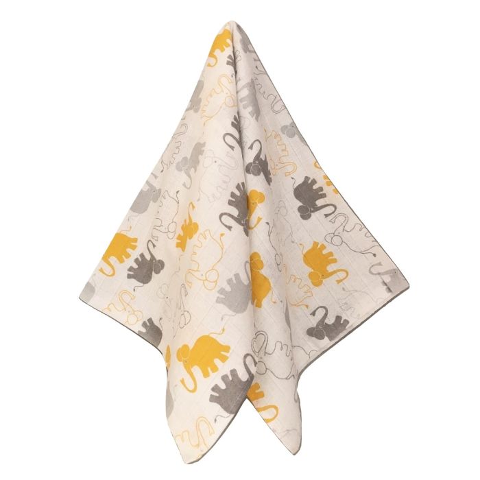 Marles autiņi ar zīmējumu 60x80cm "Cats" dzeltens