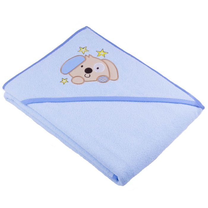 Kūdikio rankšluostis su gobtuvu ir šuniuku