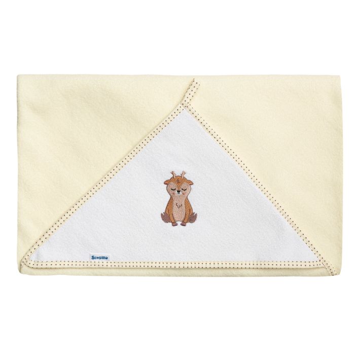 Dvielis ar kapuci  "Deer" 100x100cm 