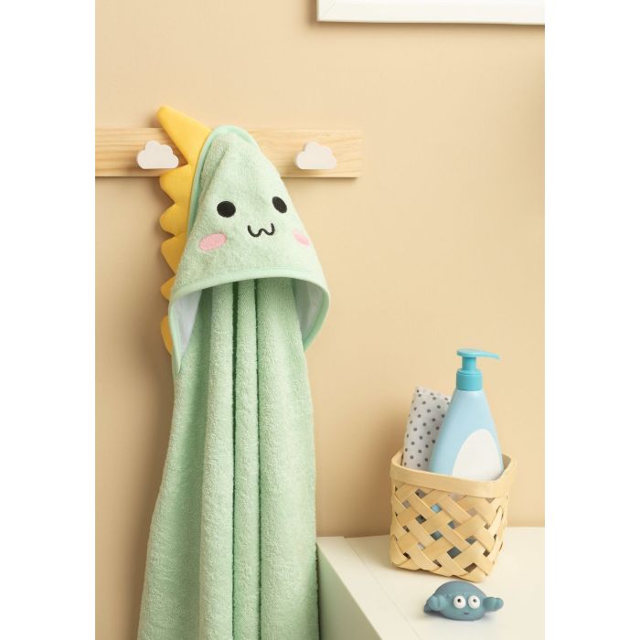 3D dvielis mazulim "Dinosaur" ar galvassegu 100x100cm "frotte"