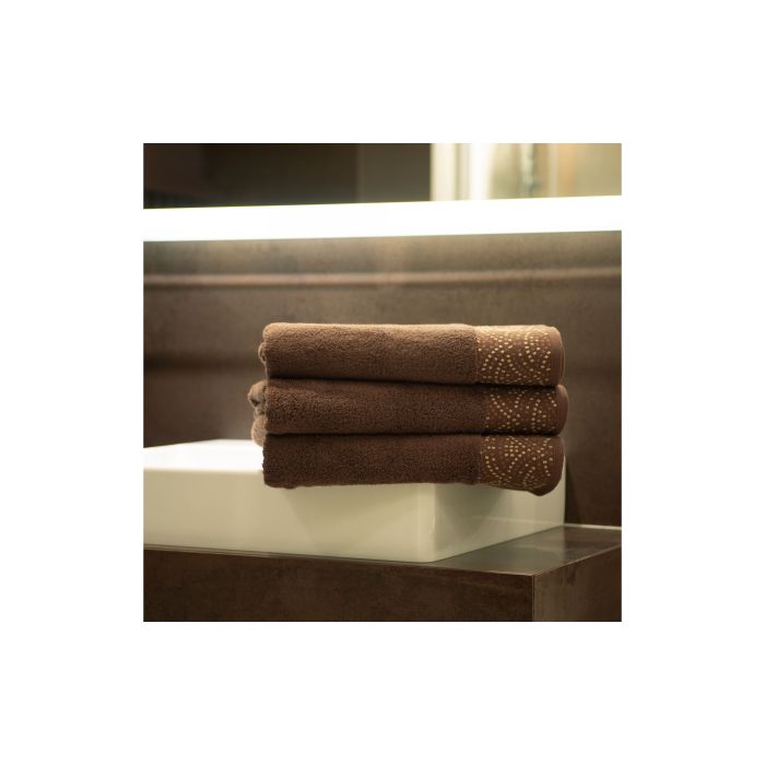 Dvielis (Ēģiptes kokvilnas) "Amore"  brūns