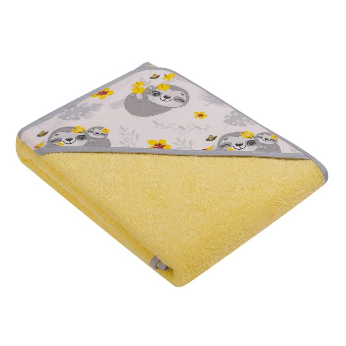 Dvielis ar kapuci "Dreamer 80x80 cm "frotte" dzeltens