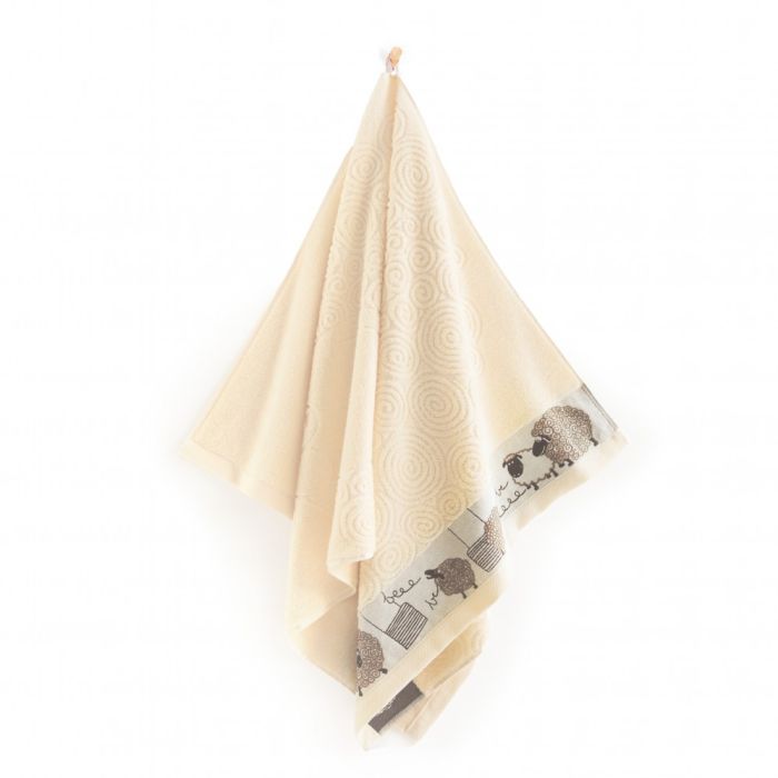 Dvielis bērniem (Ēģiptes kokvilnas) "Sheep" -reljefs aitas apdruka