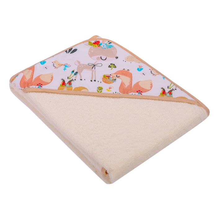 Dvielis ar kapuci "Best friends" 100x100 cm "frotte"