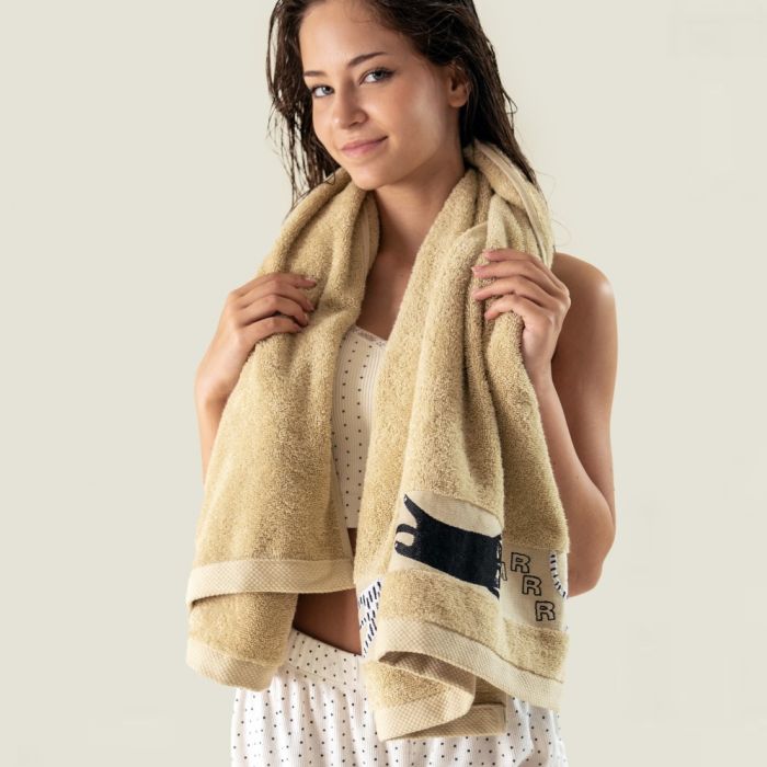 Dvielis bērniem (Ēģiptes kokvilnas) "Mufasa beige" 