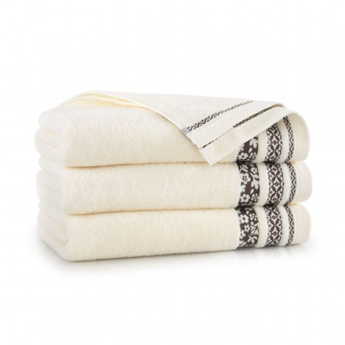 Dvielis (Ēģiptes kokvilnas) "Palermo" 140x70cm smilškrāsas