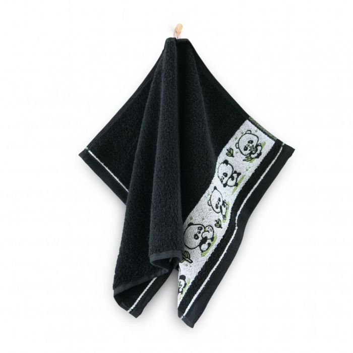 Dvielis bērniem (Ēģiptes kokvilnas) "Panda black"