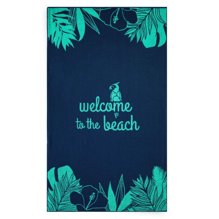 Dvielis (Ēģiptes kokvilnas) "Rio" 100x160 cm zils