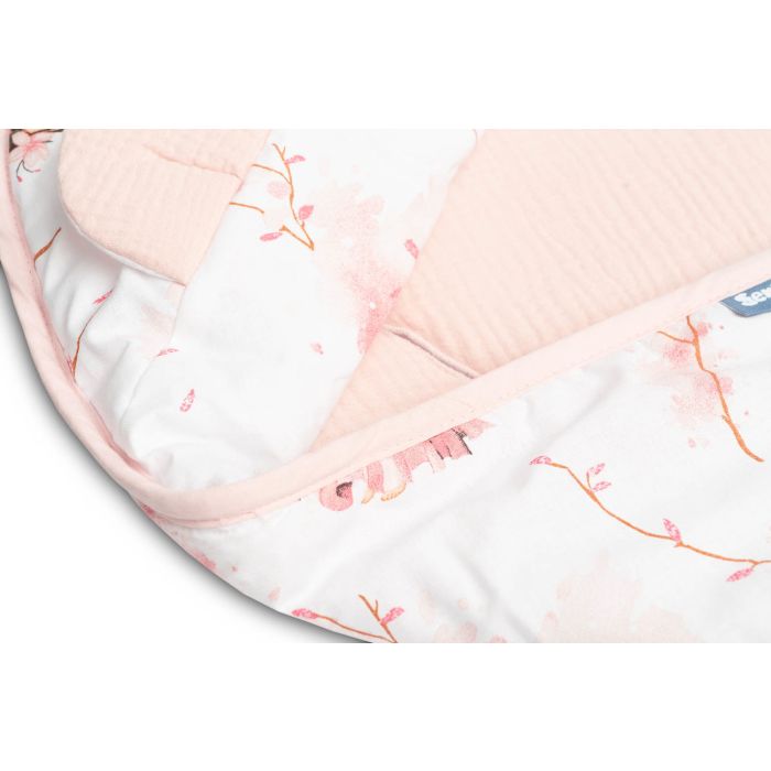 Autosēdeklīša muslīna guļammaiss "Fairies" 90x90 cm pink
