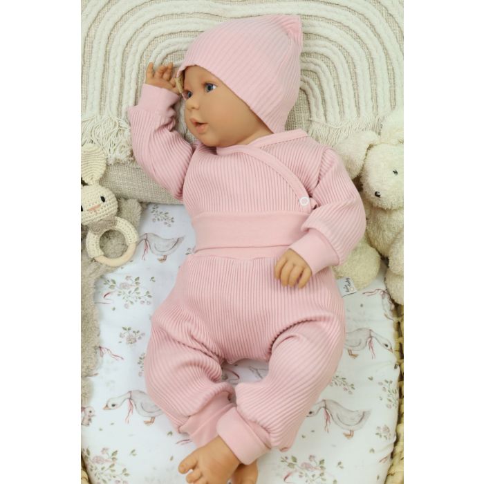 Bērnu komplektiņš no 2 daļam "Lined lux" pale rose