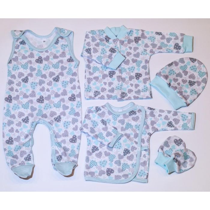 Bērnu komplektiņš no 5 daļam "Hearts" 