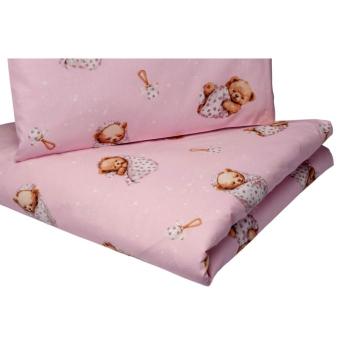 Gultas veļa komplekts šūpulim  80x70cm "Baby girl" 