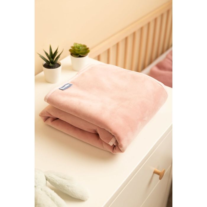 Bērnu pleds "SIlky velvet pink" 100x80 cm