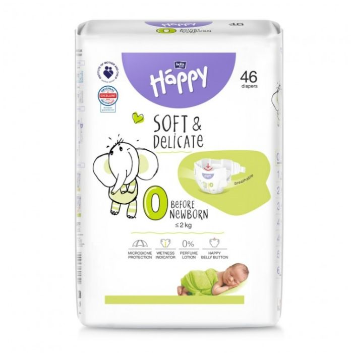 Autiņbiksītes BELLA Before Newborn "0" 46gab. Soft&Delicate