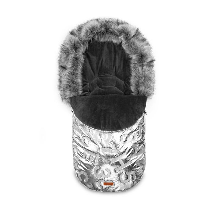 Guļammaiss bērnu ratiem "Aspen glamour" silver 