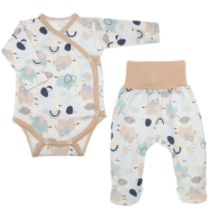 Bērnu komplektiņš no 2 daļam "Jumbo" bēšs