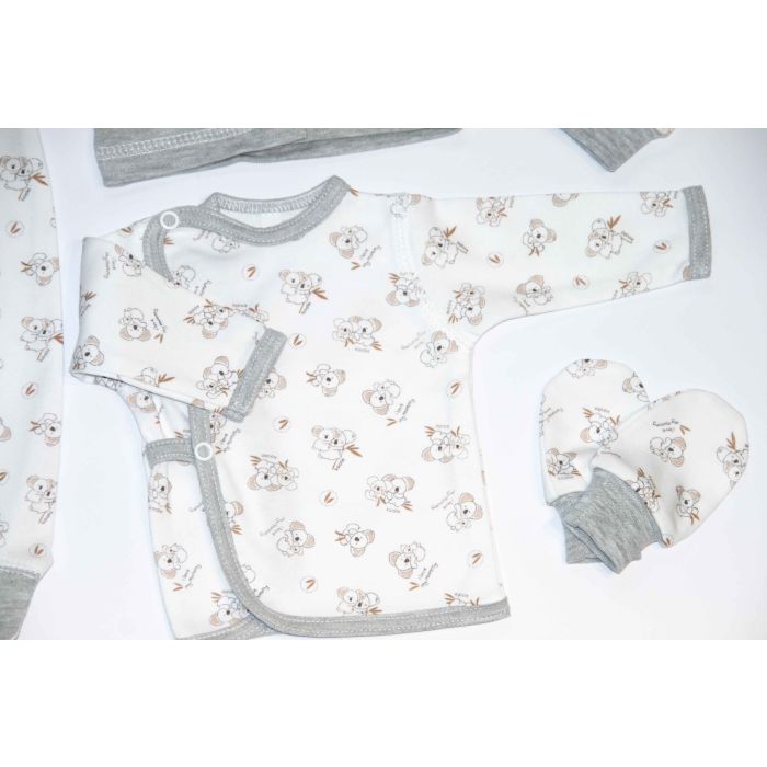 Bērnu komplektiņš no 5 daļam "Koala" pelēks