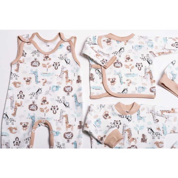 Bērnu komplektiņš no 5 daļam "Jungle beige" 
