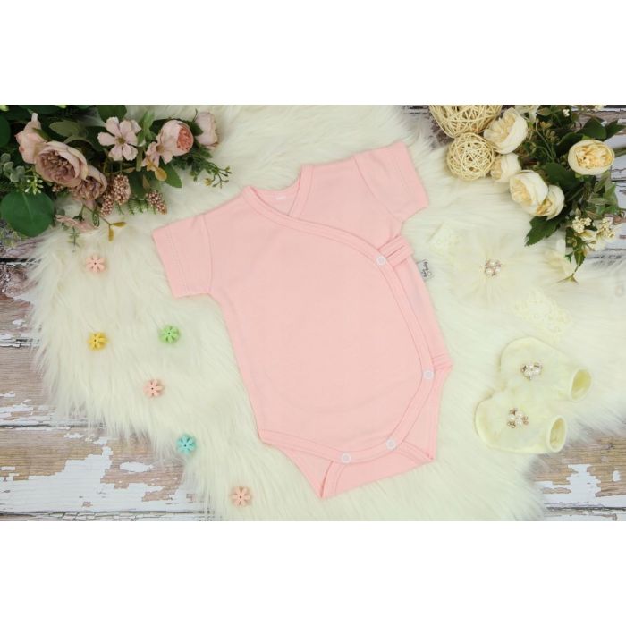 Bodijs ar īsām piedurknēm "One" candy pink