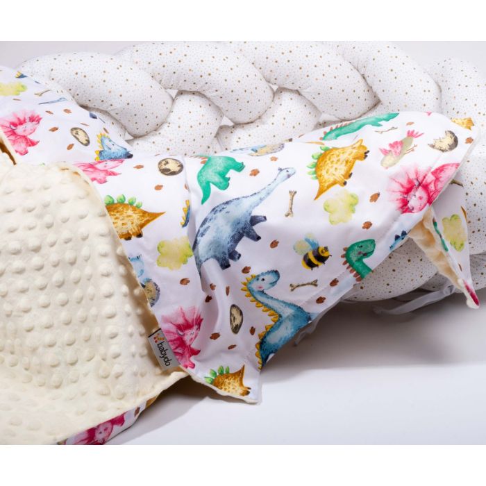 Bērnu pleds 100x75cm "Dino"  bēšs