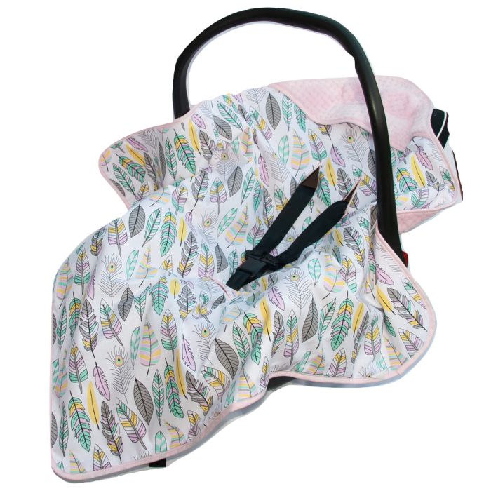 Autosēdeklīša guļammaiss "Feathers" 80x80 cm 