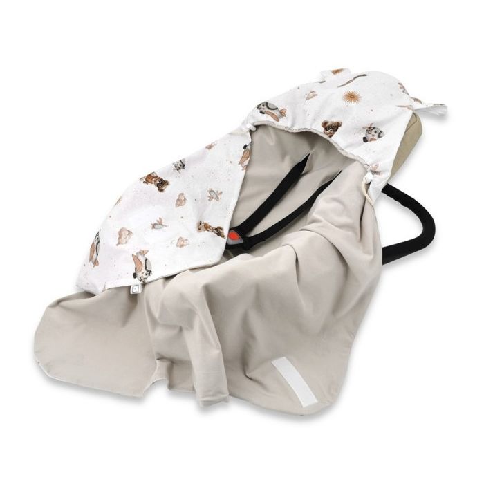 Autokrēsliņa guļammaiss  "Aviator beige jersey" 