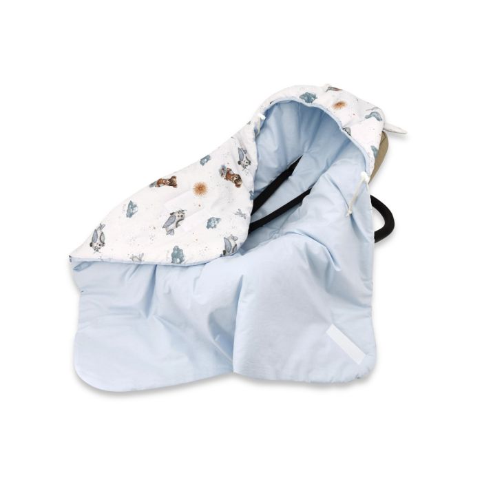 Autokrēsliņa guļammaiss  "Aviator teddy blue"